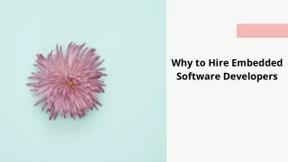 why to hire embedded software developers