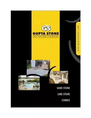 Gupta Stone Product Brochure