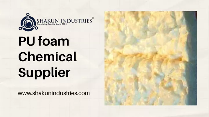 pu foam chemical supplier