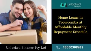 Home and Construction Loans in Toowoomba at Affordable Monthly Repayment Schedule