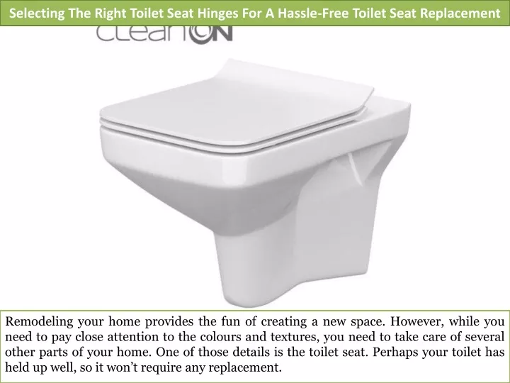 selecting the right toilet seat hinges for a hassle free toilet seat replacement