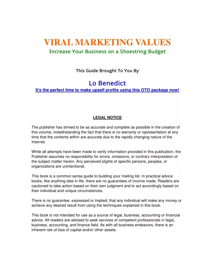 viral marketing values increase your business