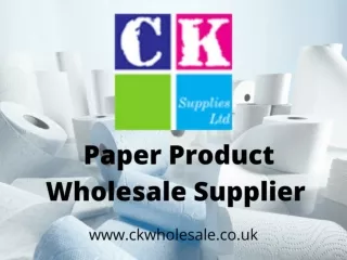 Paper Product Wholesale Supplier in Manchester