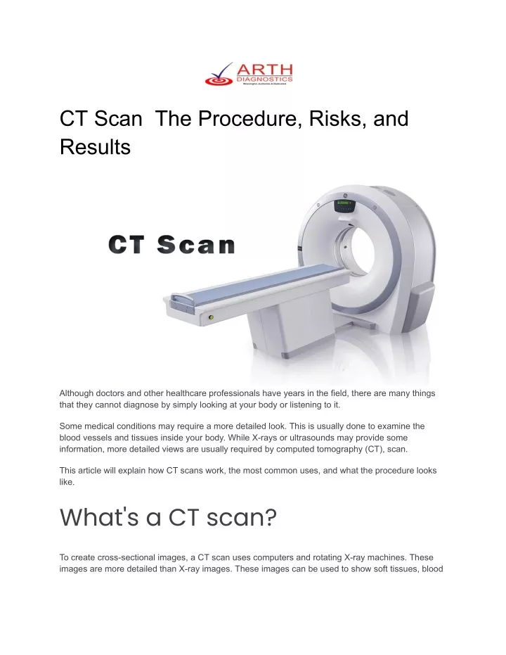ct scan the procedure risks and results