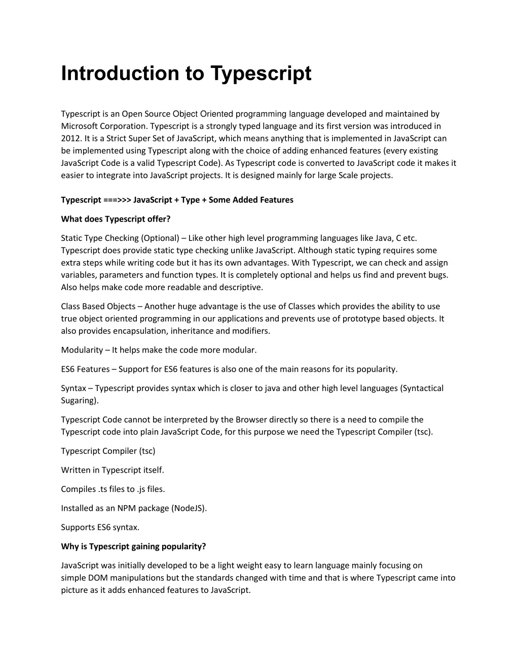 PPT - Introduction to Typescript PowerPoint Presentation, free download ...