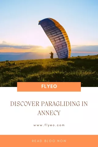 Paragliding Annecy Flyeo fully qualified pilots