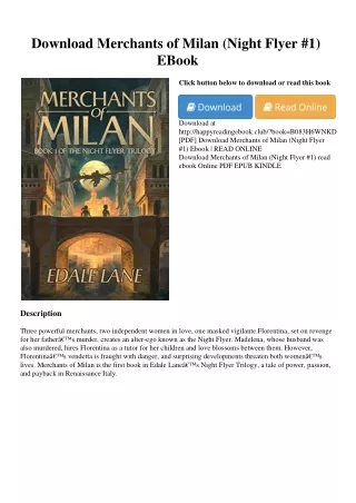 Download Merchants of Milan (Night Flyer #1) EBook