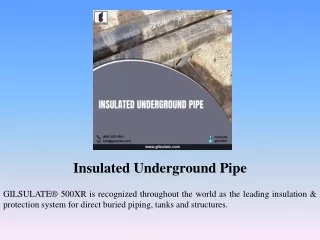 Insulated Underground Pipe