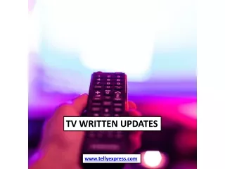tv written updates
