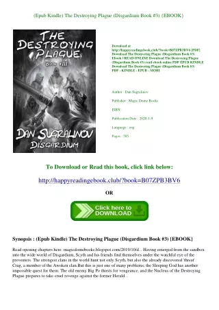 (Epub Kindle) The Destroying Plague (Disgardium Book #3) {EBOOK}