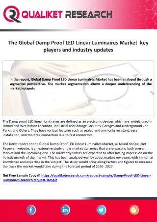 the global damp proof led linear luminaires