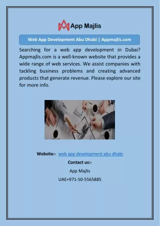 web app development abu dhabi appmajlis com