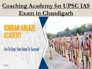 Coaching Academy for UPSC IAS Exam in Chandigarh