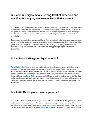 Satta Matka | Dp satta matka