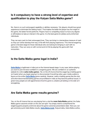 Satta Matka