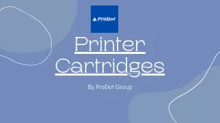 Two Separate Types of Printer Cartridges by ProDot Group