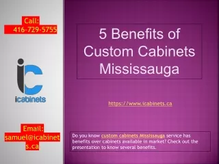 5 Benefits of Custom Cabinets Mississauga