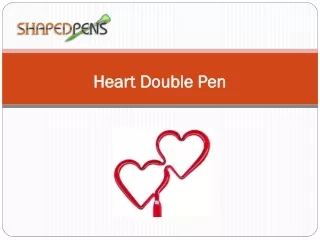 heart double pen