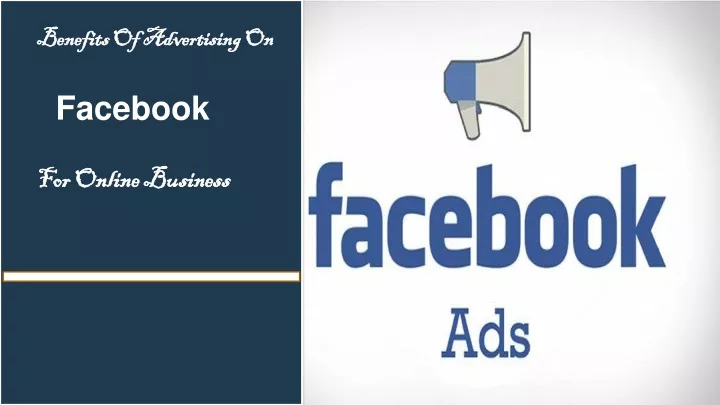 benefits of advertising on facebook for online