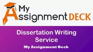 Few things to keep in mind, while writing dissertation (PPT)