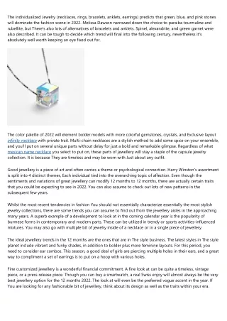 the individualized jewelry necklaces rings