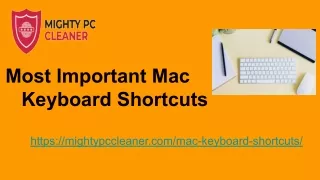 Most Important Mac Keyboard Shortcuts