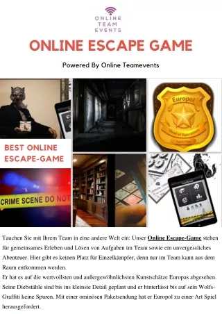 Bestes Online-Escape-Spiel, das von Online-Team-Events verwaltet wird