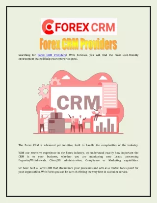 Forex CRM Providers