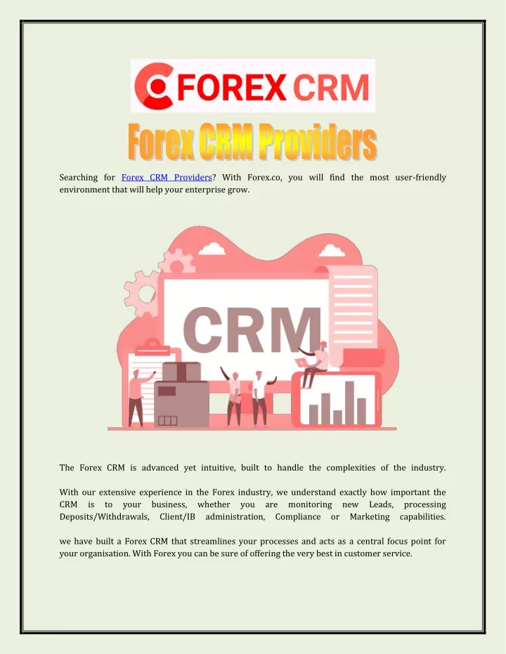 searching for forex crm providers with forex
