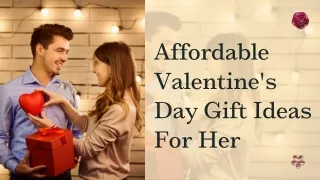 Affordable Valentine's Day Gift Ideas For Her