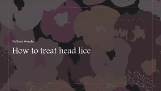 How to treat head lice