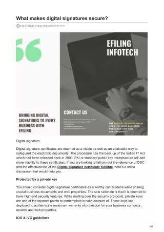 what makes digital signatures secure