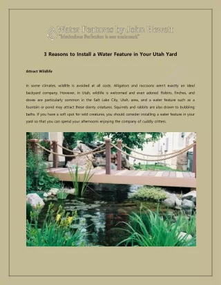 3 Reasons to Install a Water Feature in Your Utah Yard-converted