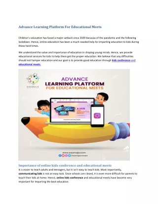 Advance Learning Platform For Educational Meets-converted