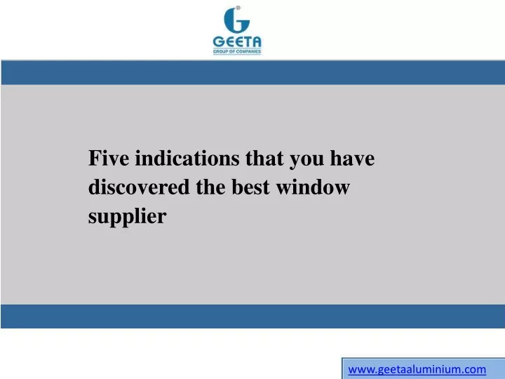 five indications that you have discovered