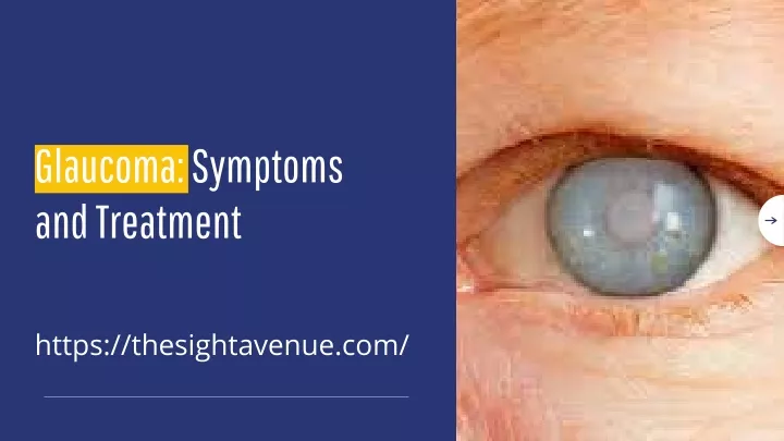 glaucoma symptoms and treatment