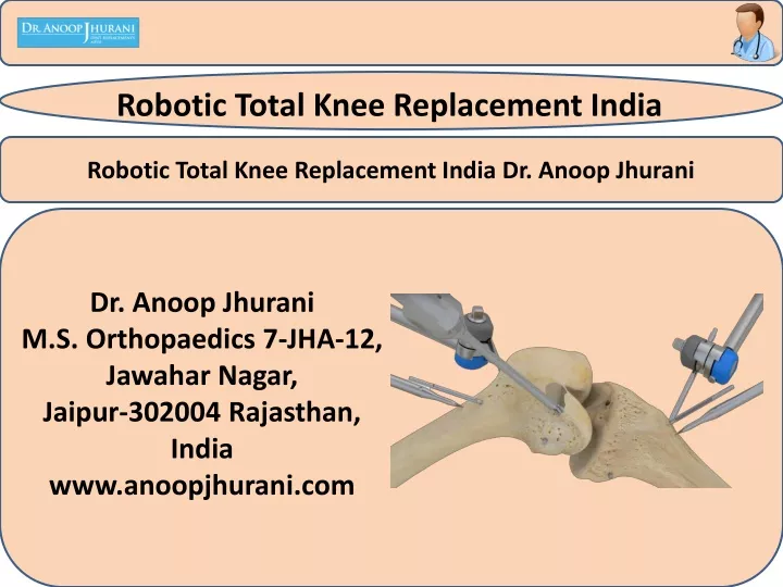 robotic total knee replacement india