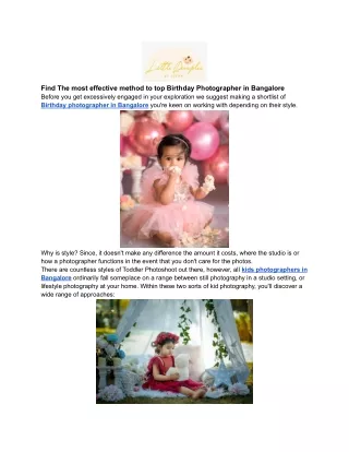 find the most effective method to top birthday