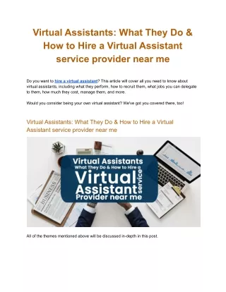Virtual Assistants_ What They Do & How to Hire a Virtual Assistant service provider near me.docx