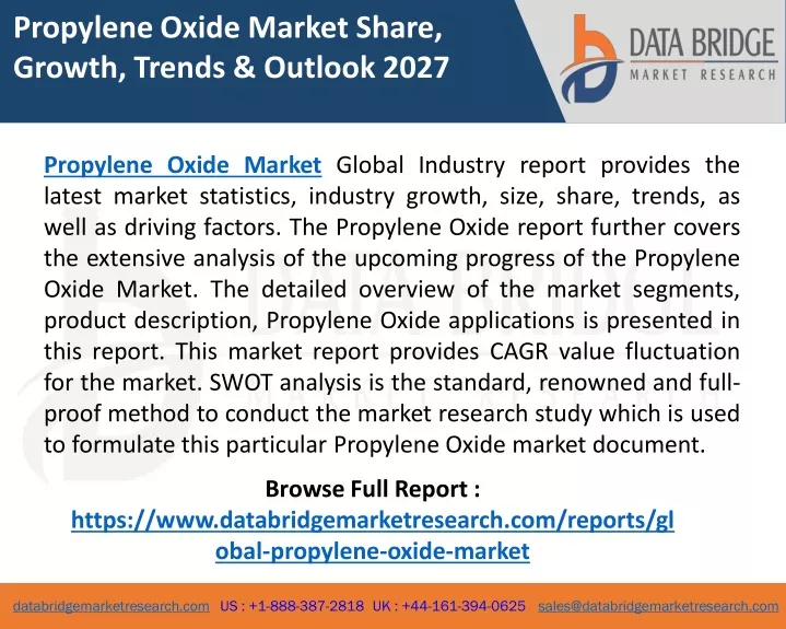propylene oxide market share growth trends