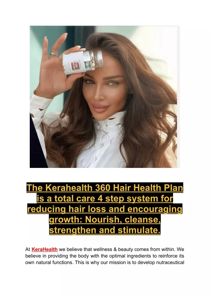 the kerahealth 360 hair health plan is a total