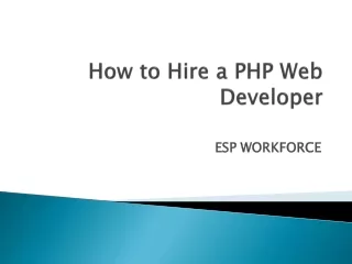 How to Hire a PHP Web Developer