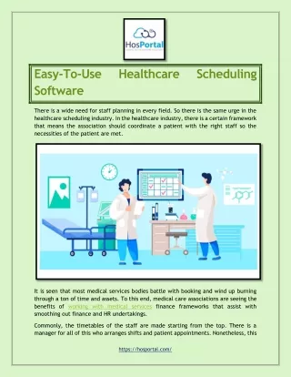 Easy-To-Use Healthcare Scheduling Software