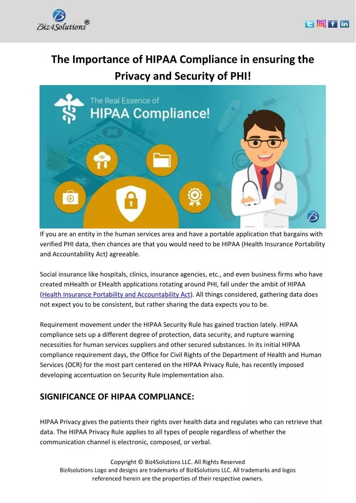 ppt-the-importance-of-hipaa-compliance-in-ensuring-the-privacy-and-security-of-phi-powerpoint