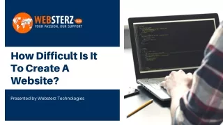 how difficult is it to create a website