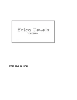 small stud earrings