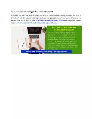 get to know how will cash app refund money