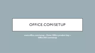 office com setup