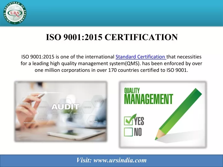 iso 9001 2015 certification