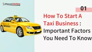 What Are The Factors to Consider Before Starting a Taxi Business